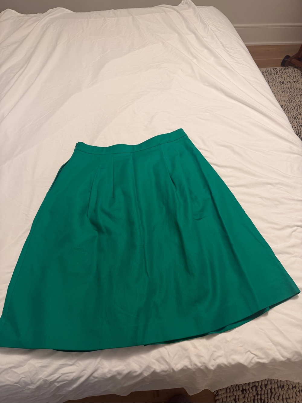 Boden Classic A-Line Green Women's Skirt - Size 12